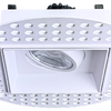 Saturn 3 inch trimless regressed LED gimbal recessed light white and black finish 8W 5CCT selectable 700 lumens wet rated IC rated mud in installation