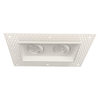 3-inch double-head trimless LED downlight from the Saturn Series, featuring selectable color temperature and 30W total power, designed for sleek, modern recessed lighting.