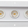 White 3” triple adjustable gimbal trimless recessed LED light 23W 1800LM 5CCT IC rated Triac dimmable