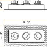 Saturn-3-inch-triple-head-trimless-gimbal-led-light-30-degree-tilt-wet-location