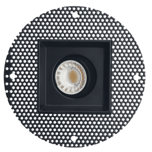 3-inch single-head trimless LED downlight from the Saturn Series, featuring selectable color temperature and 30W total power, designed for sleek, modern recessed lighting.