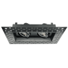 3-inch double-head trimless LED downlight from the Saturn Series, featuring selectable color temperature and 30W total power, designed for sleek, modern recessed lighting.