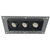 3-inch triple-head trimless LED downlight from the Saturn Series, featuring selectable color temperature and 30W total power, designed for sleek, modern recessed lighting.