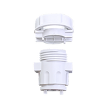 Quick connect coupling for electrical wiring, damp location rated lighting connector