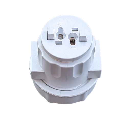 Quick connect coupling for electrical wiring, damp location rated lighting connector
