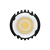 Aster 3-inch high-output round interchangeable LED downlight with selectable color temperature, 24W, ideal for compact and efficient lighting in modern interiors.