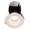 Aster 3-inch high-output round interchangeable LED downlight with selectable color temperature, 24W, ideal for compact and efficient lighting in modern interiors.