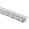 8ft 1/2 inch trimless flexible aluminum channel for recessed, custom LED strip lighting along curved surfaces