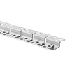 8ft 1 inch trimless flexible aluminum channel for recessed LED strip lighting, designed for curved surfaces