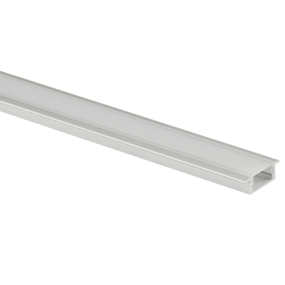 1/2 Inch Channel Aluminum Recessed Mount | 8FT | Goodlite G-96320