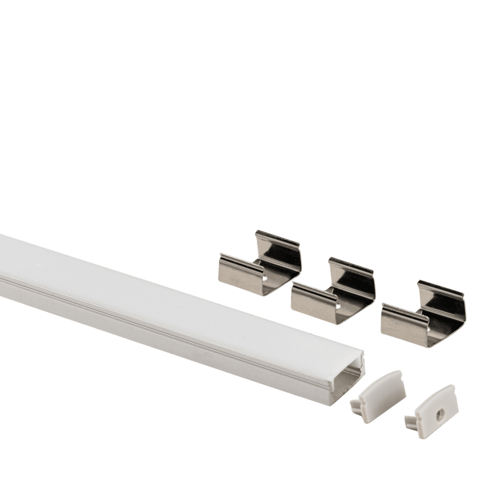 1/2 Inch Channel Aluminum Surface Mount | 8FT | Goodlite G-96321 / G-96427 / G-96624