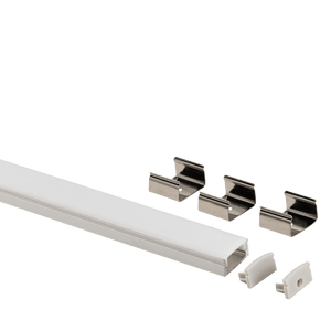 8ft 1/2 inch surface mount aluminum channel with frosted diffuser for LED strip lighting