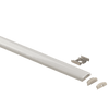 8ft 1 inch flexible surface mount aluminum channel with frosted diffuser for curved LED strip lighting installations