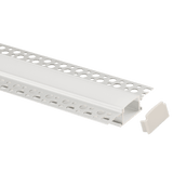 12ft 1 inch trimless aluminum channel for recessed LED strip lighting with flush, frameless finish