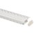 12ft 1 inch trimless aluminum channel for recessed LED strip lighting with flush, frameless finish