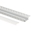 12ft 1 inch trimless aluminum channel for recessed LED strip lighting with flush, frameless finish