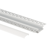 12ft 1 inch trimless aluminum channel for recessed LED strip lighting with flush, frameless finish