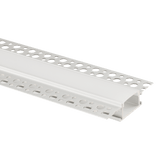 1 inch aluminum trimless LED channel 12 foot silver with frosted opal diffuser for 20mm tape
