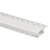 12ft 1 inch trimless aluminum channel for recessed LED strip lighting with flush, frameless finish