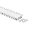 12ft 2 inch trimless aluminum channel for recessed LED strip lighting, providing a sleek, flush finish