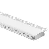 2 inch aluminum trimless LED channel 12 foot silver with frosted opal diffuser for 47mm tape