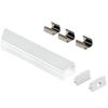 8ft 1/2 inch surface mount aluminum channel with frosted diffuser for LED strip lighting