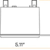 square mud-in LED downlight selectable CCT