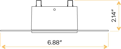 architectural trimless recessed lighting square white