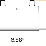 architectural trimless recessed lighting square white