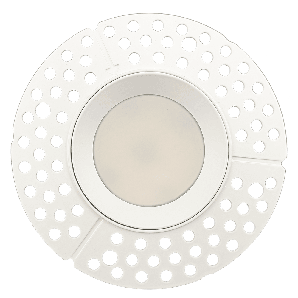 Architectural-three-inch-round-trimless-plaster-in-regressed-led-downlight