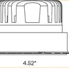 architectural ceiling lighting with 3 inch trimless recessed LED lights