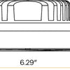 4" Round Regress Trimless Slim LED Downlight | 1.300Lm | 120/277V | CCT Selectable | Regulus Series | Goodlite G-96722