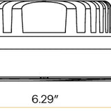 4" Round Regress Trimless Slim LED Downlight | 1.300Lm | 120/277V | CCT Selectable | Regulus Series | Goodlite G-96722