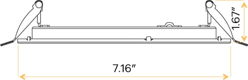 UL 263 and ASTM E119 certified 6” LED fire rated light