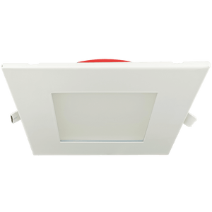 5 inch fire rated square slim LED recessed downlight white flushed trim - Available at Electrical Marketplace