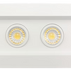 4 head recessed LED spotlight fixture with adjustable gimbals
