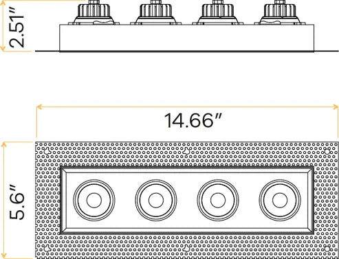 Saturn-multiple-3-inch-4-head-trimless-regressed-gimbal-led-light-wet-location