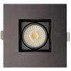 Saturn 3 inch square recessed LED gimbal downlight clip in installation wet rated