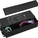 60W 24V electronic LED driver with multi-dimming options, IP66 waterproof housing, and UL listed Class 2 certification
