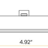 Architectural-matte-white-four-inch-square-recessed-baffle-slim-downlight