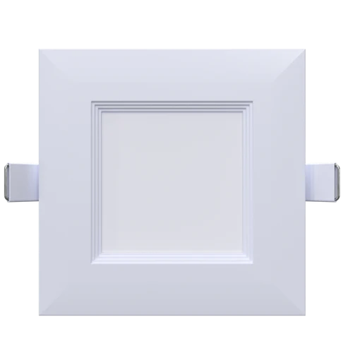 4 Inch Square Flushed Baffle Slim LED Downlight | 1K Lm | 120/277V | CCT Selectable | Fabulon Series | Goodlite G-97812