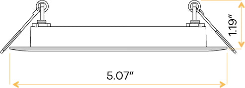 4 inch LED recessed light wet location rated