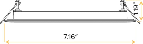 6 inch recessed LED downlight wet location rated
