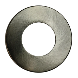 2 inch round slim LED downlight cover available in black and brushed nickel finishes - Available at Electrical Marketplace