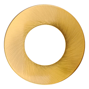 2 inch round slim LED downlight cover available in black, brushed nickel, bronze, and brushed brass finishes - Available at Electrical Marketplace