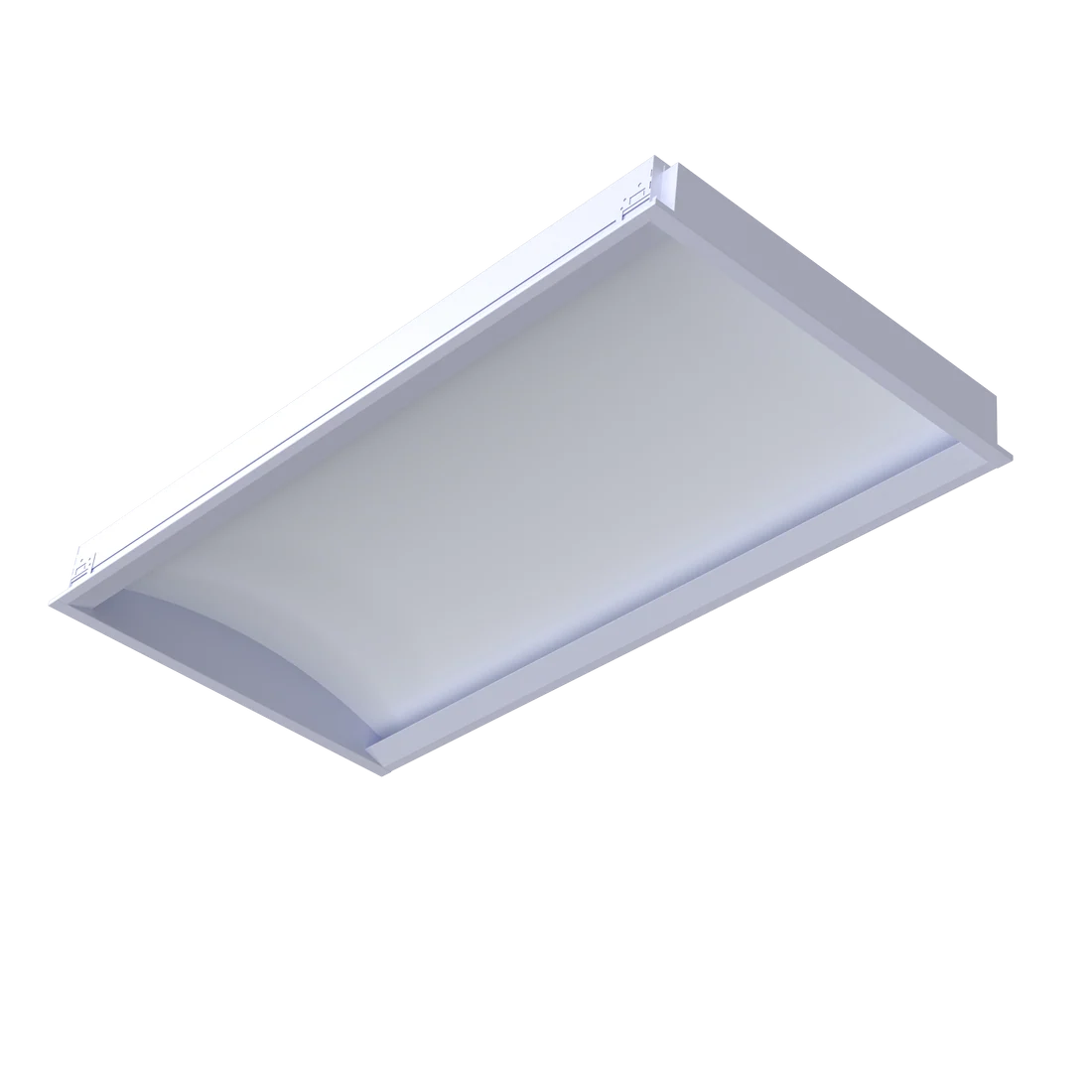 Architectural-two-by-four-lay-in-grid-indirect-single-vault-led-troffer-fixture