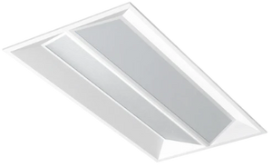 Goodlite 2x4 Butterfly LED Troffer, 50W/60W/72W 5CCT selectable (3000K–6500K), frosted diffuser, 0–10V dimmable, DLC and ETL listed, wet location rated, model G-98426. - Available at Electrical Marketplace