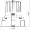Architectural-square-single-head-regress-gimbal-installed-in-wet-location
