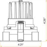Architectural-square-single-head-regress-gimbal-installed-in-wet-location