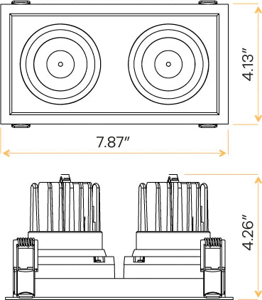 Architectural-double-head-regress-gimbal-installed-in-wet-location-ceilings